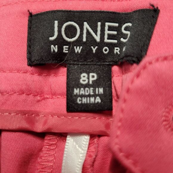 Jones New York Fresh Guava Pink Trousers Size 8P - Picture 5 of 7